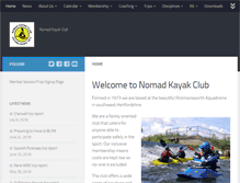 Tablet Screenshot of nomadkayakclub.co.uk